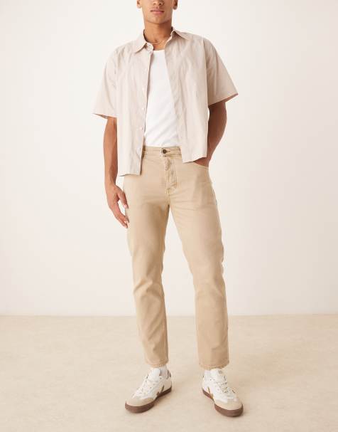 Scalpers - Cropped jeans in taupe - view 1