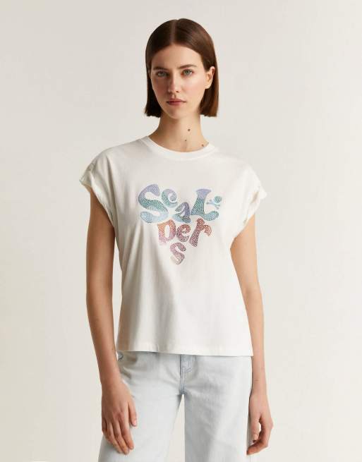 Scalpers - Crystals - T-shirt bianco sporco