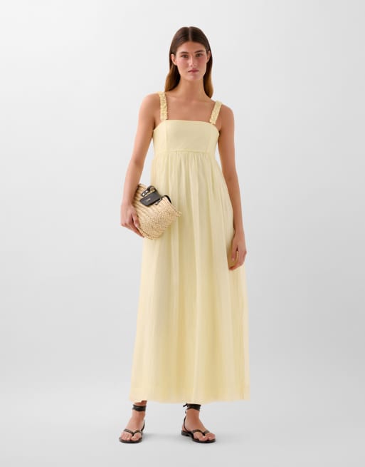 Scalpers - Cute - Robe froncée - Jaune clair