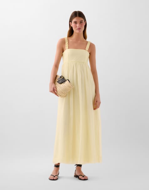 Scalpers - Cute - Vestito giallo chiaro raccolto in vita - view 1