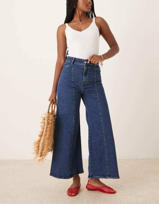 Scalpers - Denim culottes in indigo
