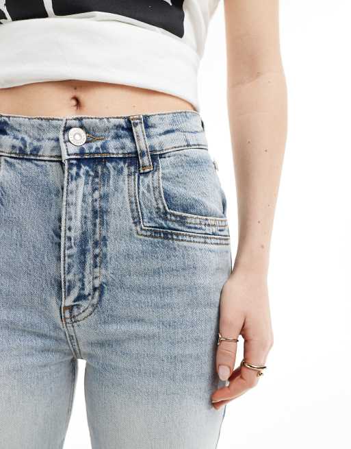 Scalpers - Denim jeans met naad aan de achterkant in licht indigo, 5 van 5