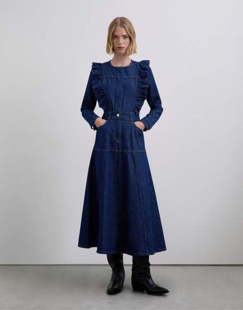 Scalpers – Denim – Jeanskleid in Indigoblau - view 1