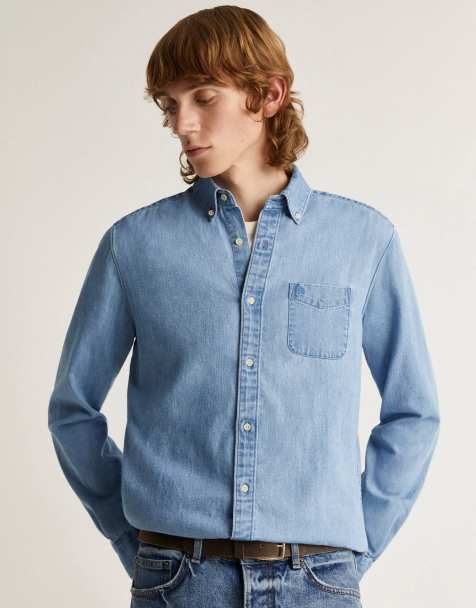 Scalpers - Denim overhemd in blauw - view 1
