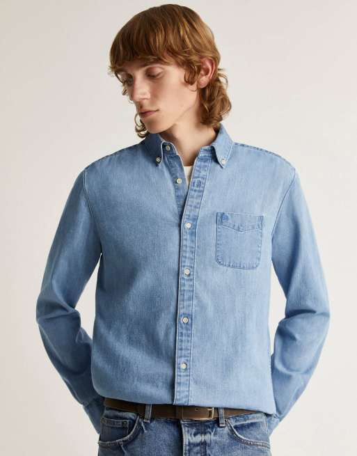 Scalpers - Denim overhemd in blauw