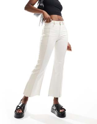 Scalpers double denim jeans in ecru-White