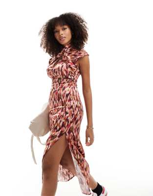 Scalpers dress in animal print-Multi