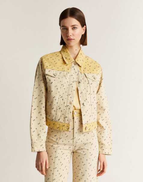 Scalpers duo denim jacket in neutral - view 1