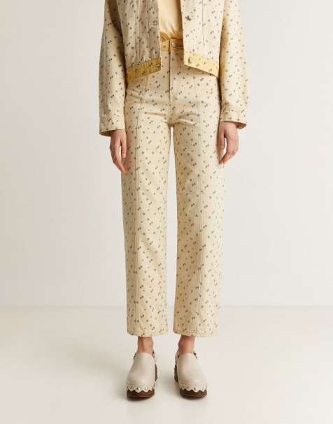 Scalpers duo denim pant in neutral - view 1