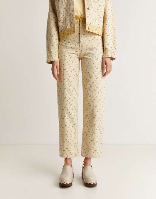 Scalpers duo denim pant in neutral