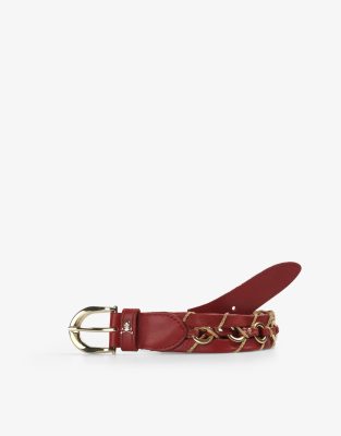  Scalpers eyelet belt in red