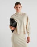 [Scalpers] Scalpers eyelet set jumper in ecru-White S Ecru