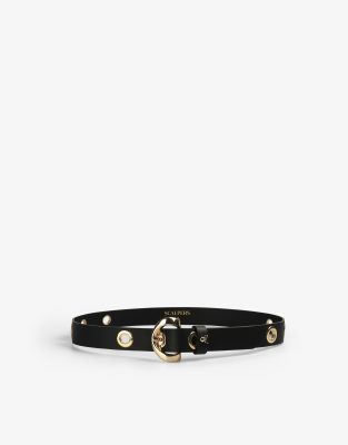  Scalpers eylet belt in black