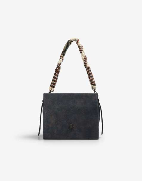 Scalpers - Fab - Borsa in tessuto a coste blu navy - view 1