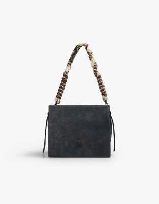 Scalpers - Fab - Mini-Tasche aus Cord in Marineblau