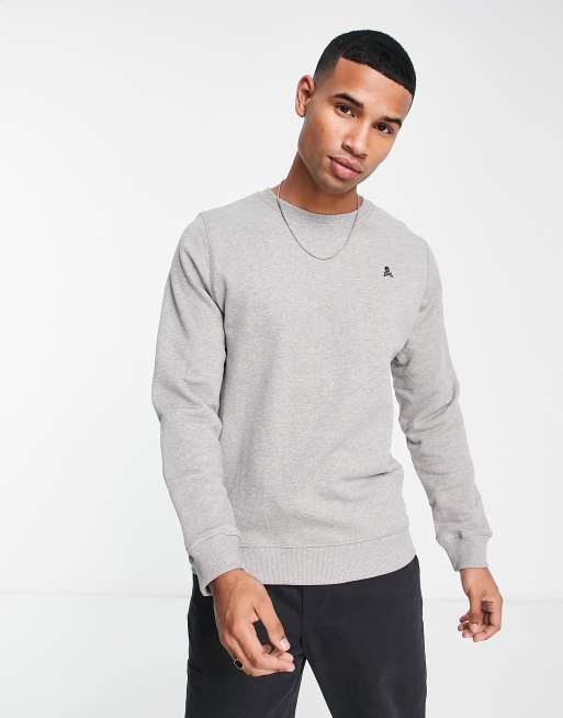 Scalpers Fade sweatshirt in gray melange