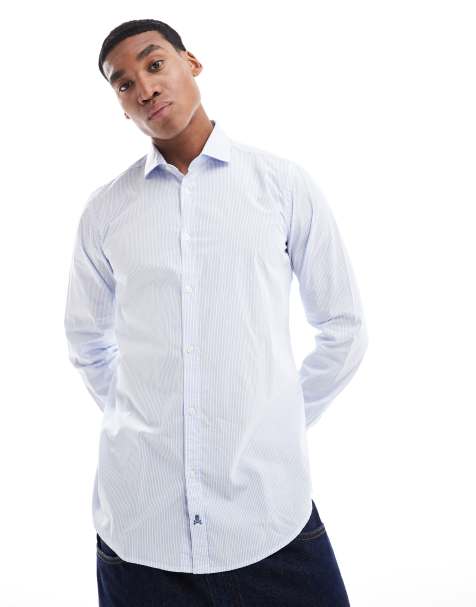 Scalpers Fancy shirt in white stripes - view 1