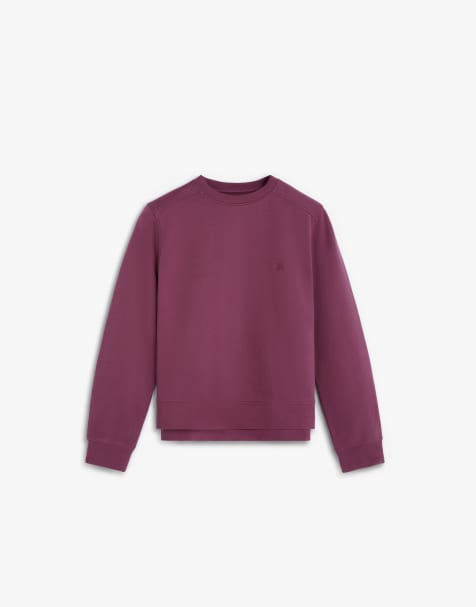 Scalpers - Felpa basic color bordeaux con teschio - view 1