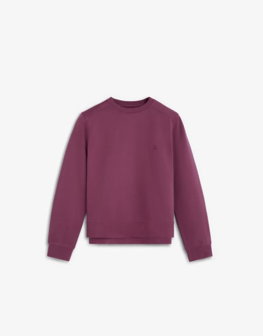Scalpers - Felpa basic color bordeaux con teschio