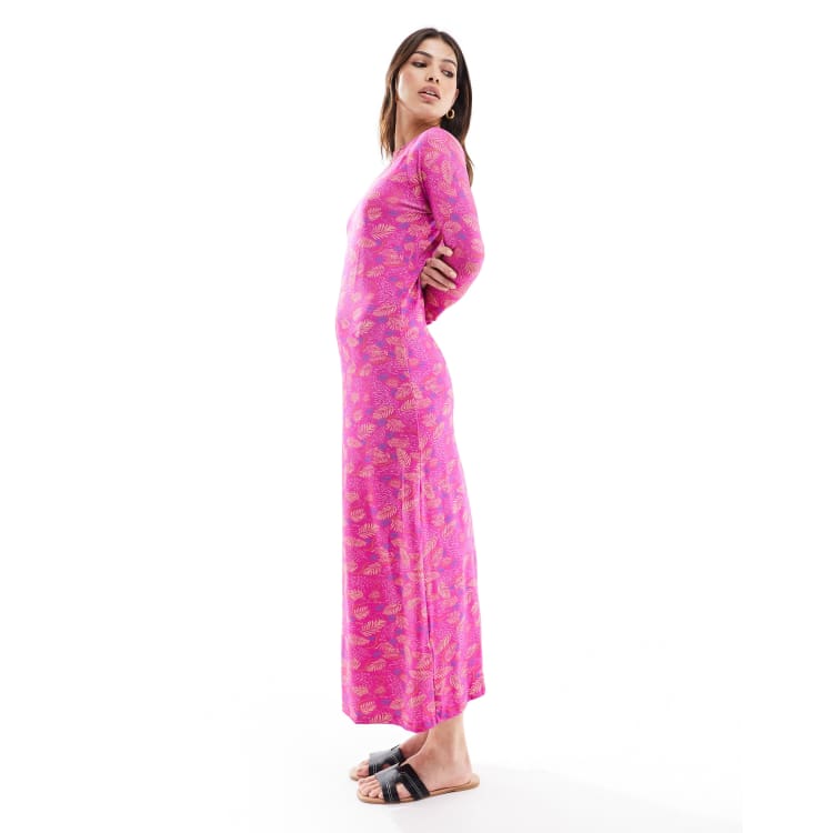 chinese dress ladies Hailey & Co Women's Sky Blue Floral Print Maxi Dress