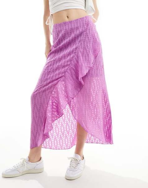 Scalpers fill ruffle skirt in lilac - view 1