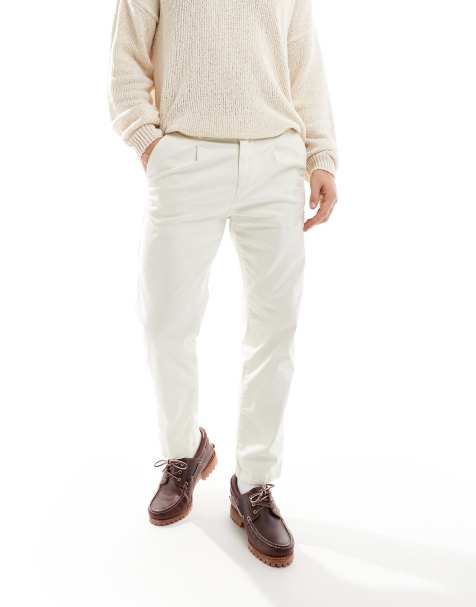 Scalpers firenze relaxed pants in cream - cream