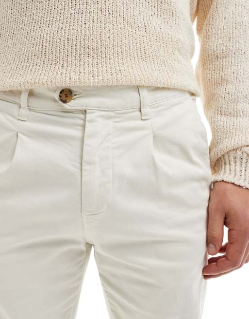 Scalpers Firenze relaxed pants in cream, 2 of 5