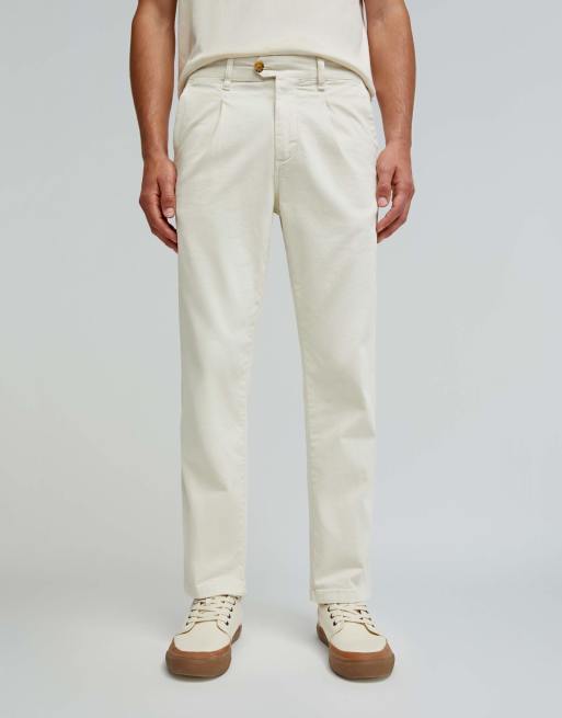 Scalpers - Firenze - Ruimvallende broek in crème