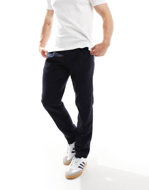 Scalpers - Firenze - Warme broek in marineblauw - view 1