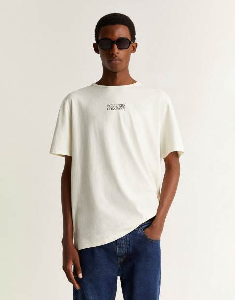 Scalpers floristry t-shirt in off white - view 1