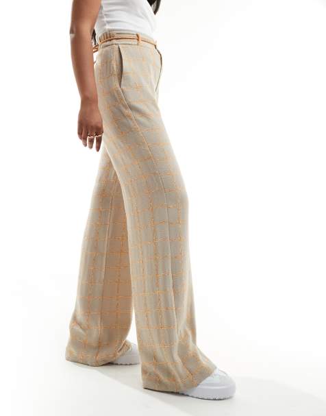 Scalpers - Flow - Geruite broek in beige - view 1