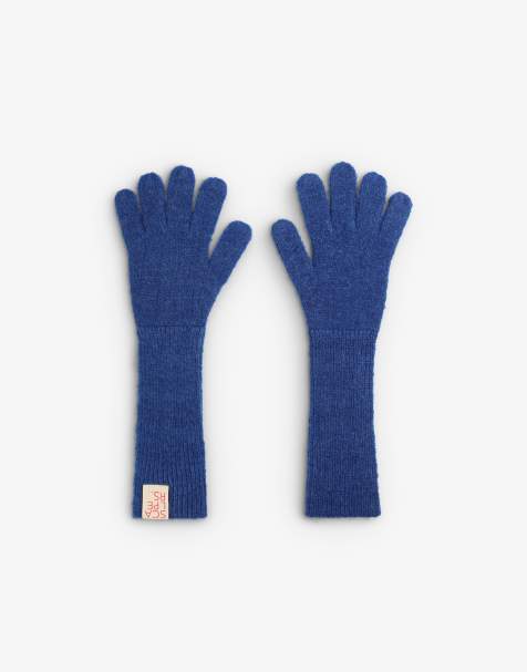 Scalpers – Fluor – Strick-Handschuhe in Blau - view 1