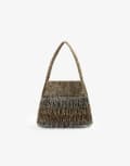 [Scalpers] Scalpers fringes beads bag in gold/silver One Size Gold/silver