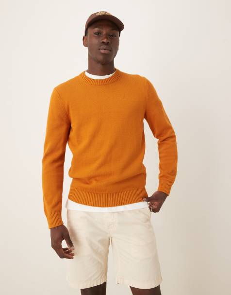 Scalpers Gaarder tricot jumper in pumpkin - view 1