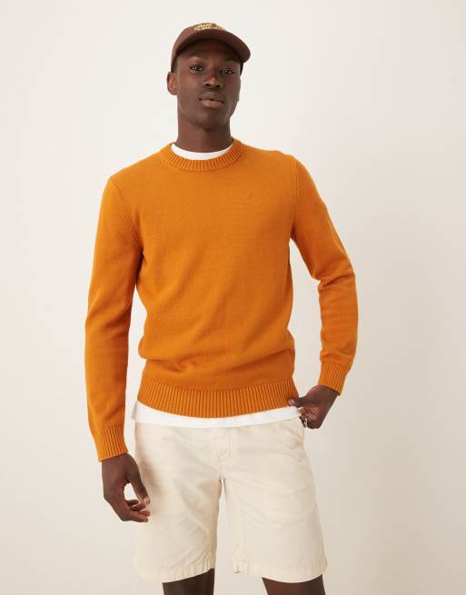 Scalpers Gaarder tricot sweater in pumpkin