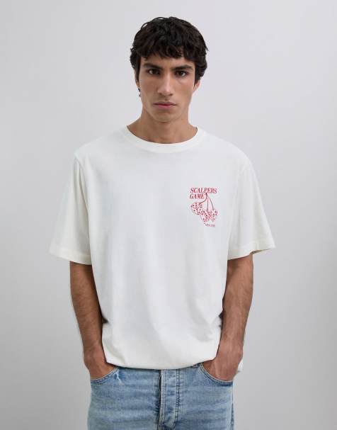 Scalpers - Game - T-shirt beige con stampa - view 1