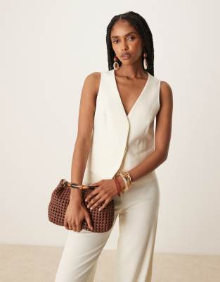 Gandie vest in ecru-Neutral
