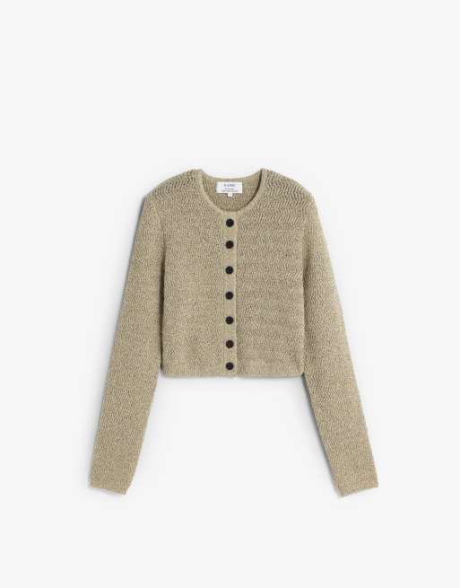 Scalpers - Gebreid vest in taupe