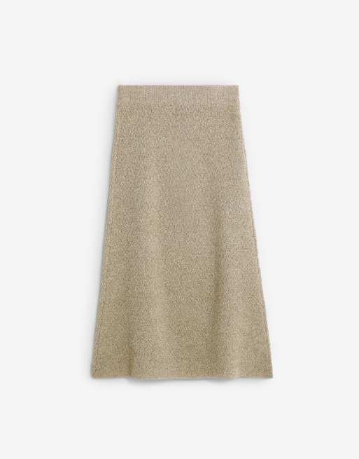 Scalpers - Gebreide rok in taupe