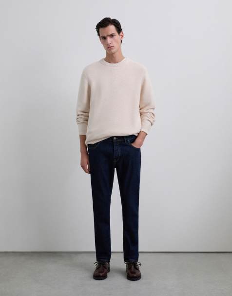 Scalpers - Gebreide sweater met textuur in crème - view 1