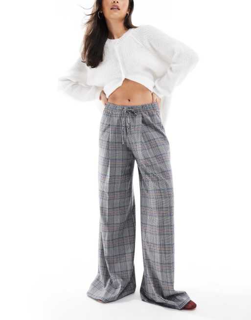 Scalpers - Geruite broek in blauw