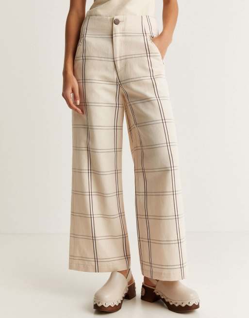 Scalpers - Geruite broek in neutraal