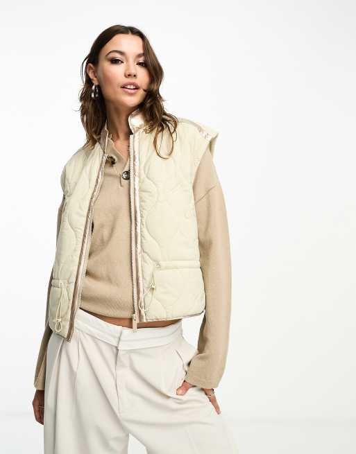 Scalpers - Gilet beige regolabile