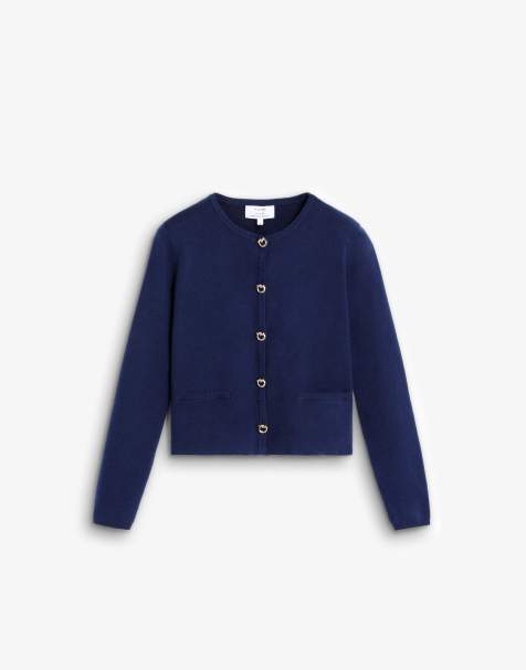 Scalpers - Gilet décontracté en maille - Bleu marine - view 1