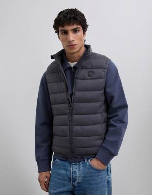 Scalpers - Gilet sans manches légèrement matelassé - Anthracite-Rouge