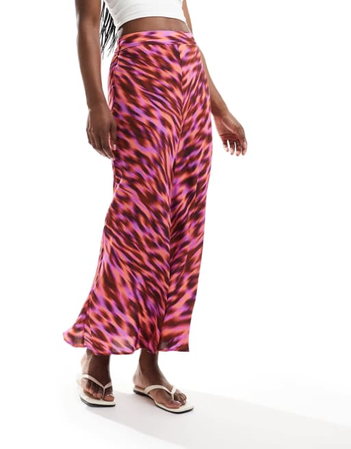 Scalpers - Gonna rosa con stampa leopardata