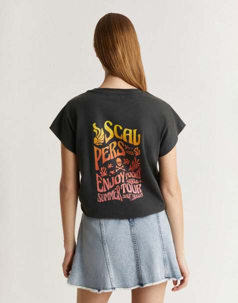 Scalpers groovy t-shirt in dark grey - view 1