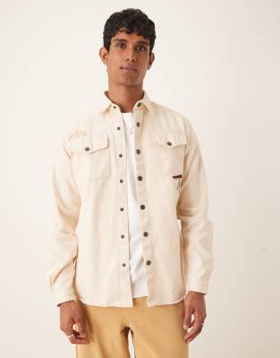 Scalpers - Grove - Overshirt in gebroken wit - view 1