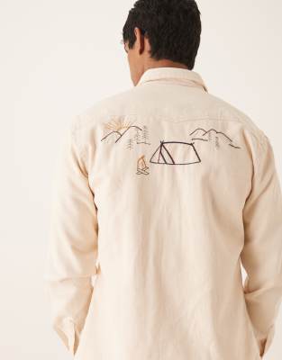 Scalpers Grove Overshirt In White
