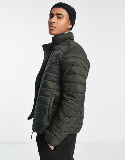 Scalpers Gstaad quilted jacket in khaki